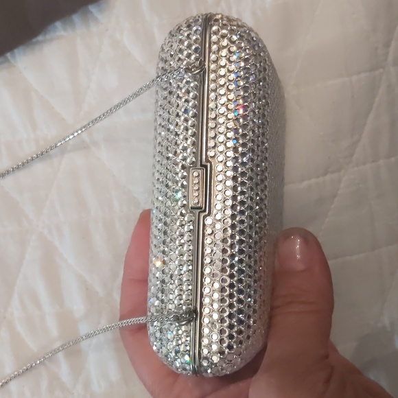 Euc Judith Leiber small sparkle evening clutch bag Vintage - Picture 13 of 15